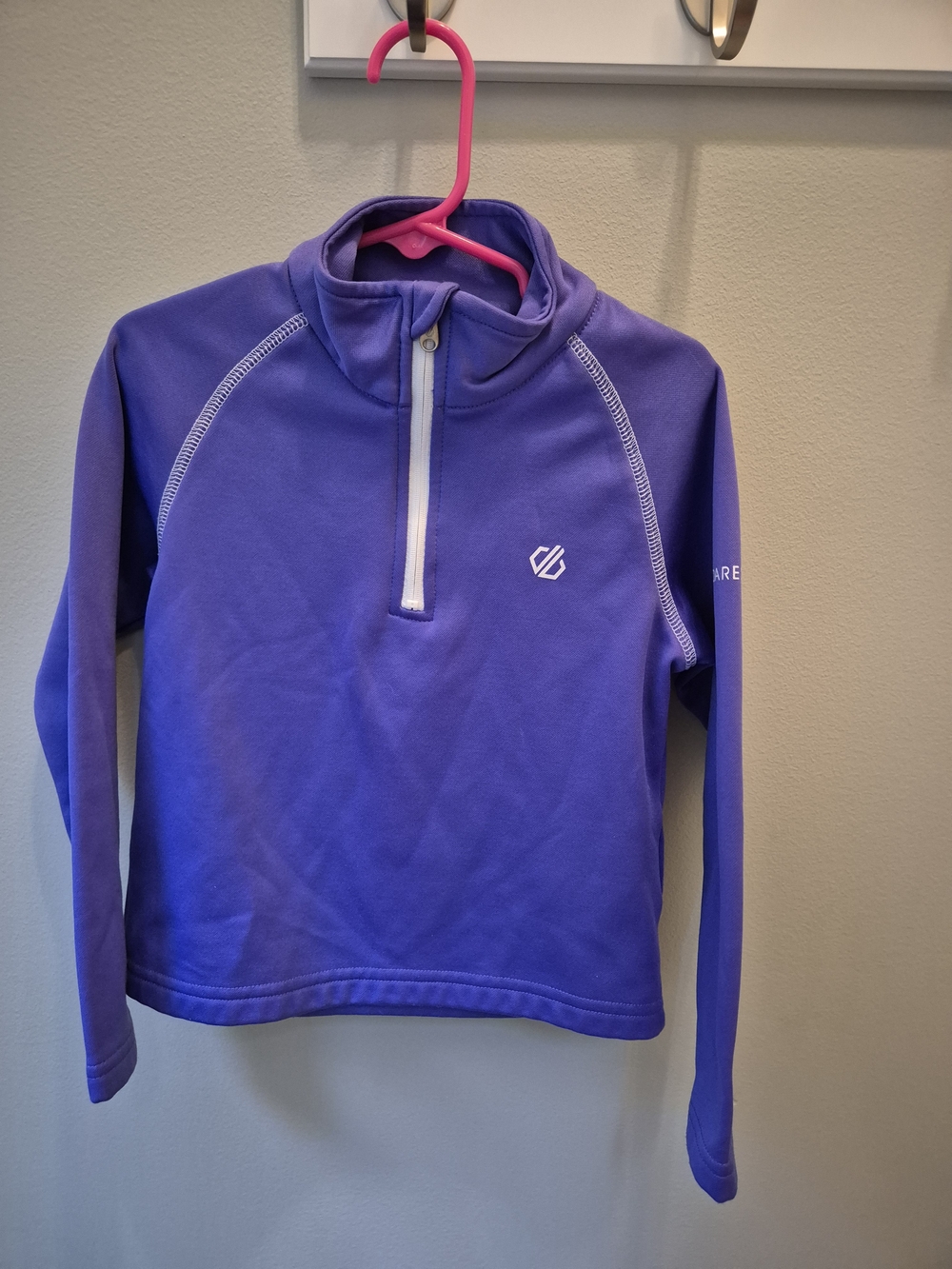 Dare 2b Kids Purple Half Zip Fleece Pullover Sweater Size 5T EUC